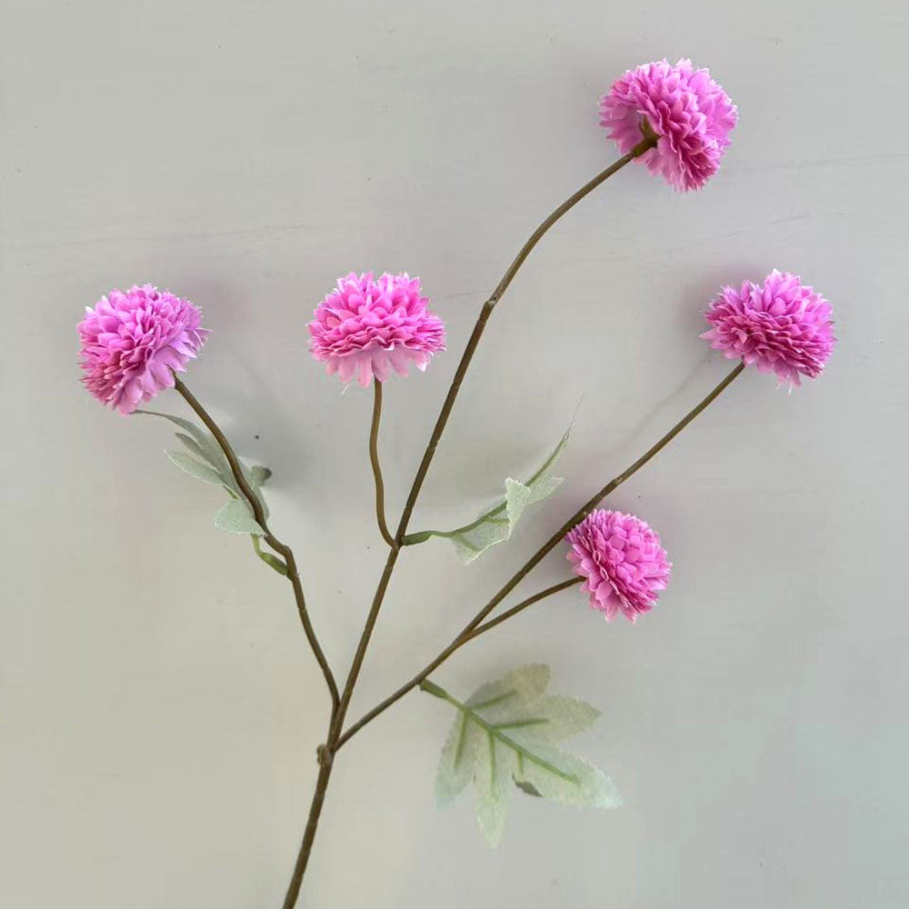 C25 LIMAPOM BUNGA POMPOM 52CM Diameter 5cm ARTIFICIAL DEKORASI HIAS RUANGAN RUMAH KANTOR STUDIO