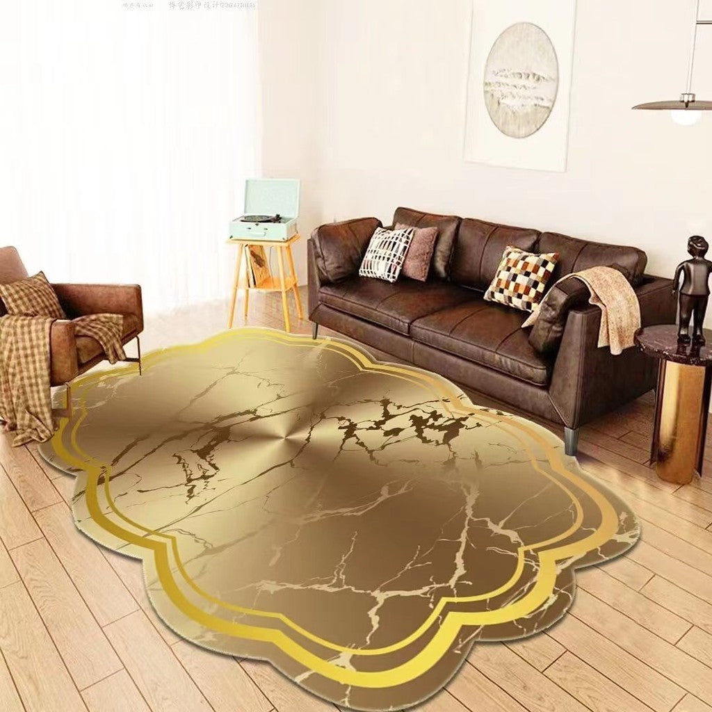 Karpet Lantai Polyester Motif Abstrak Uk 160 x 120cm/Karpet Lantai Modern