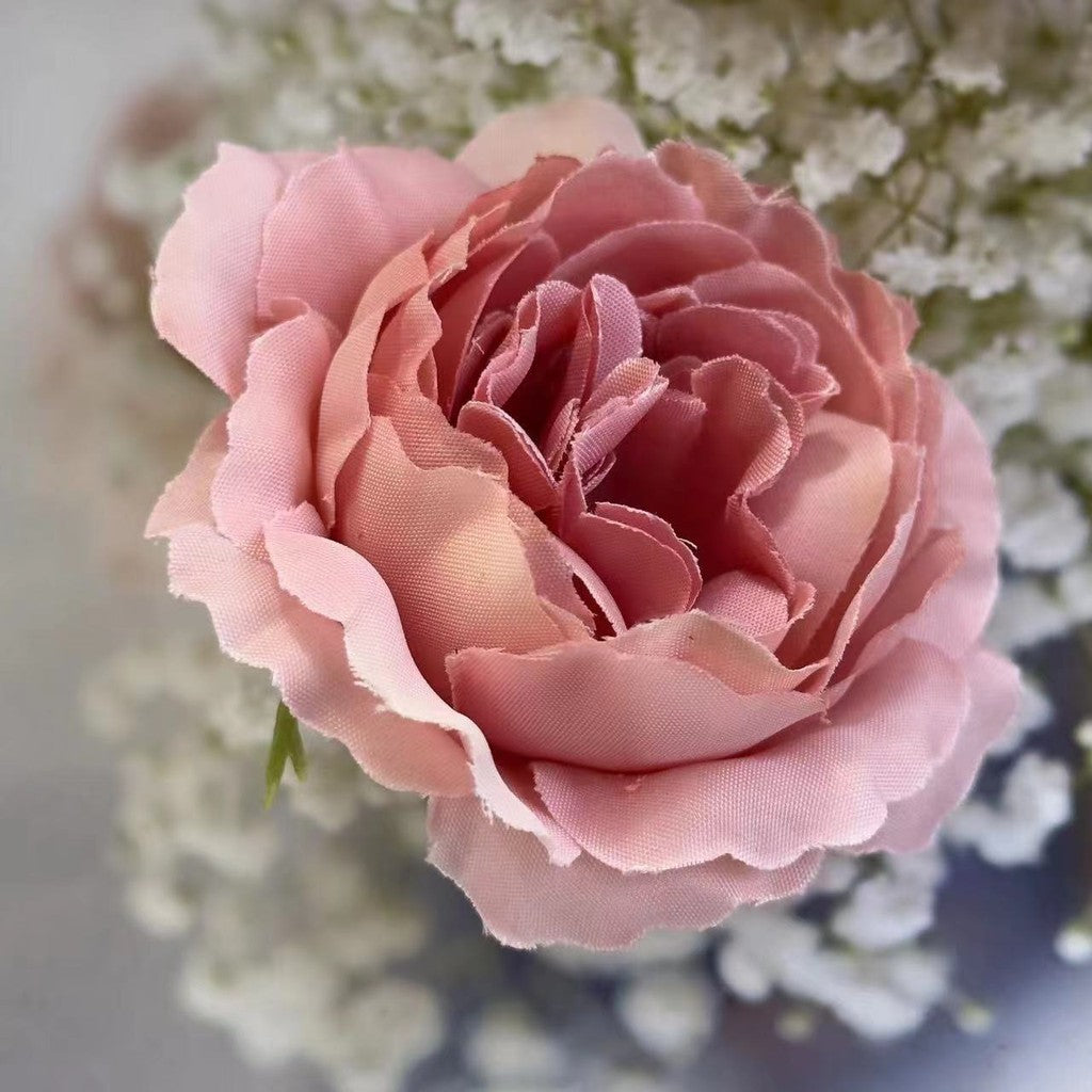 KTM10 TAROTUM Diameter 7cm Kepala Kuntum Peony Putik Kuntuman bunga hias plastik gerbera aster krisan dahlia kain hiasan dekor dekorasi pesta pernikahan wedding seserahan hantaran mahar ruangan kamar tidur