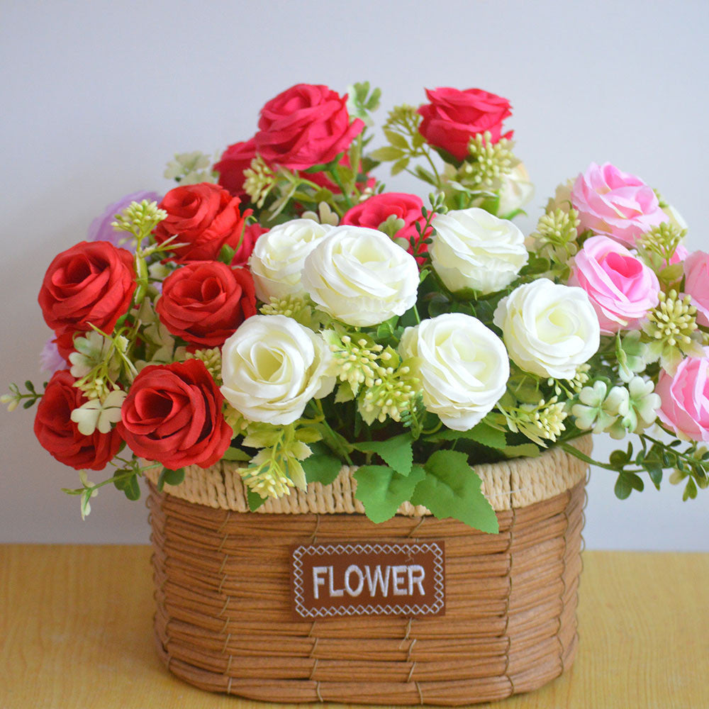 Bouquet bunga P83 HULU (SEMI) Mawar Artifisial Dekorasi Hiasan Seserahan Buket Palsu