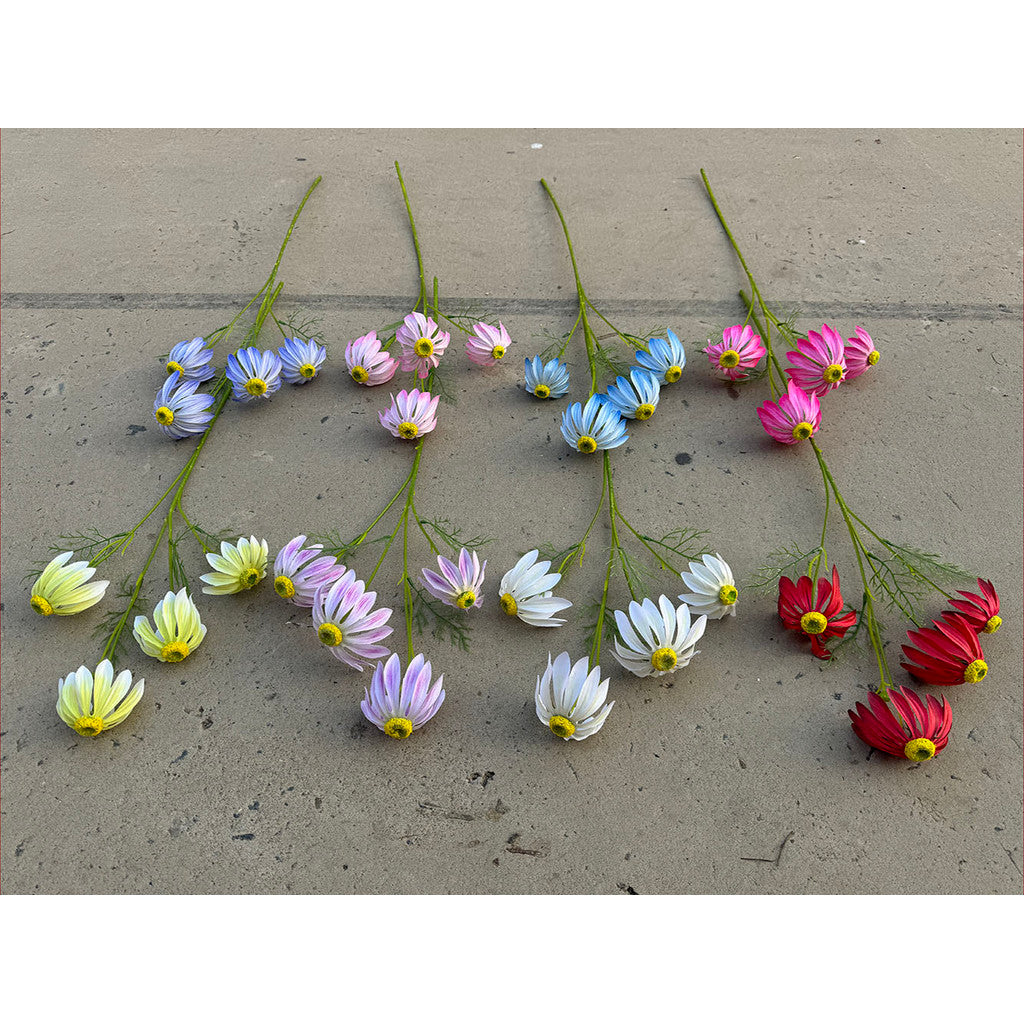 C15 HUWE 75cm Artificial Bunga Krisan Diameter 6cm Palsu Plastik Buatan Imitasi Hias Dekor Buket Bouquet Rumah Pesta/Bunga Hias