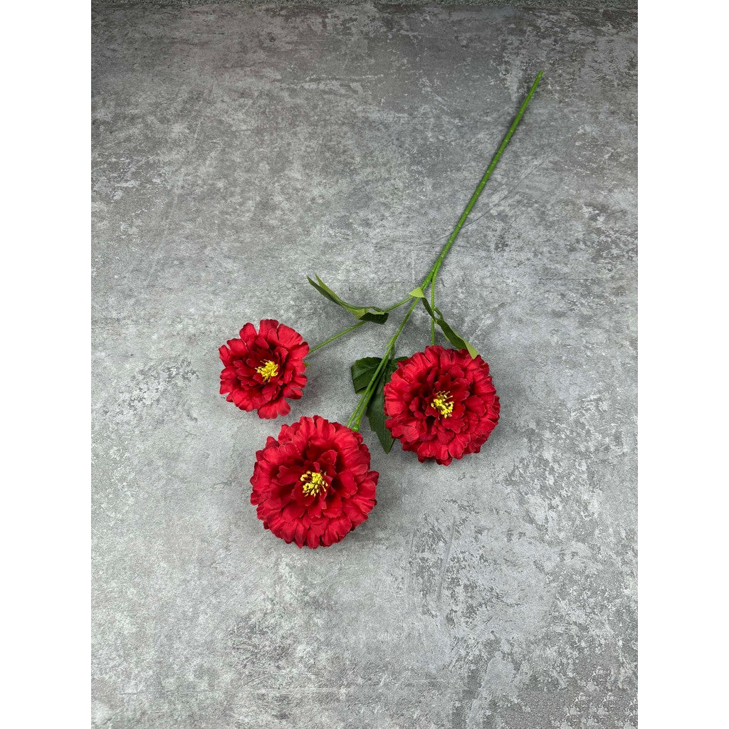 C91 TAN (x3) Bunga Kain Sutra 69CM ARTIFICIAL BUNGA DEKORASI HIAS RUANGAN RUMAH KANTOR STUDIO