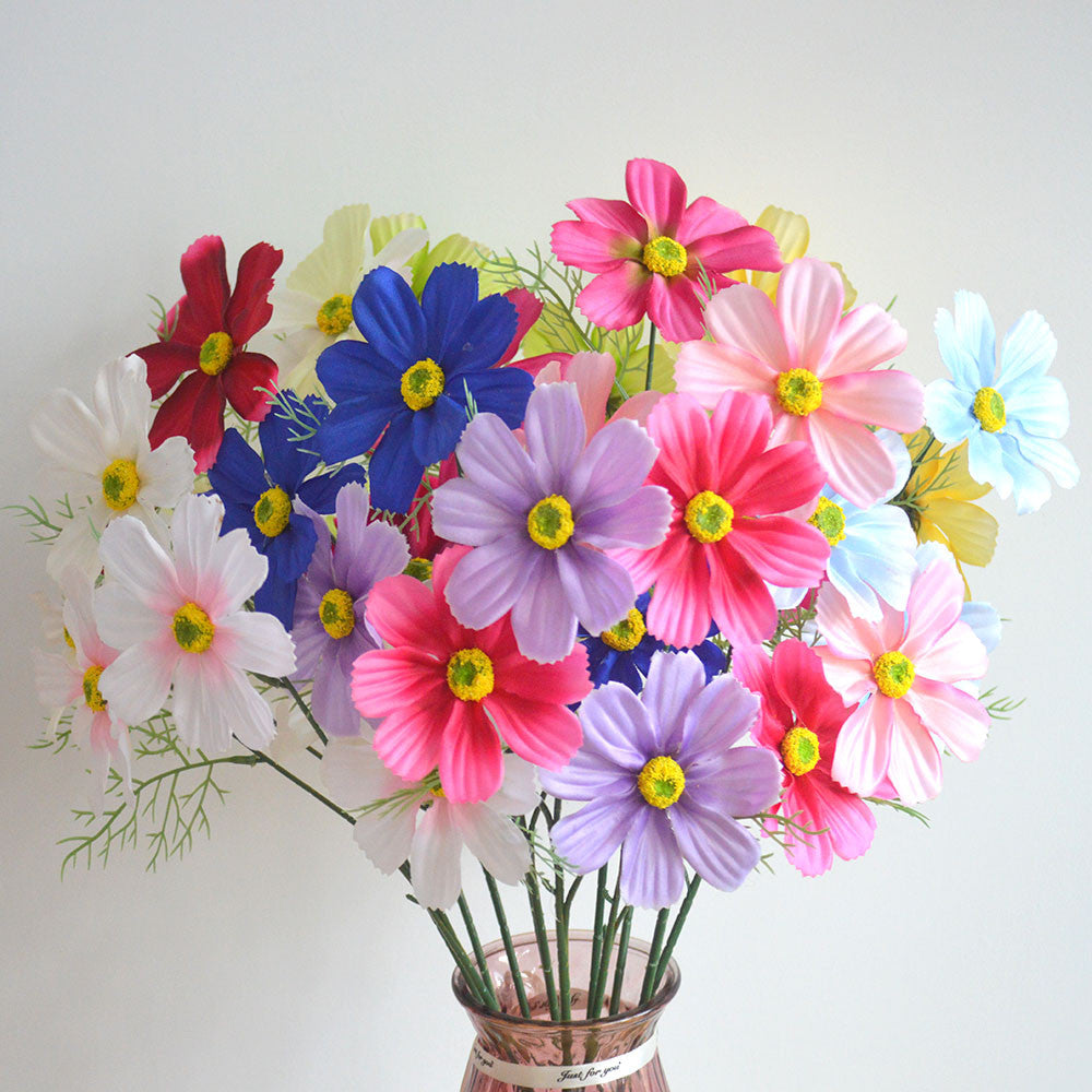 C14 SIYIN 62cm Artificial Bunga Krisan Diameter 10cm Palsu Plastik Buatan Imitasi Hias Dekor Buket Bouquet Rumah Pesta/Bunga Hias