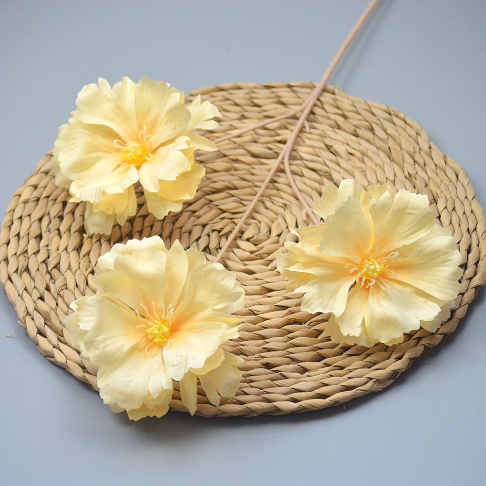C16 LANXI 65cm Artificial Bunga Krisan Diameter 11cm Palsu Plastik Buatan Imitasi Hias Dekor Buket Bouquet Rumah Pesta/Bunga Hias
