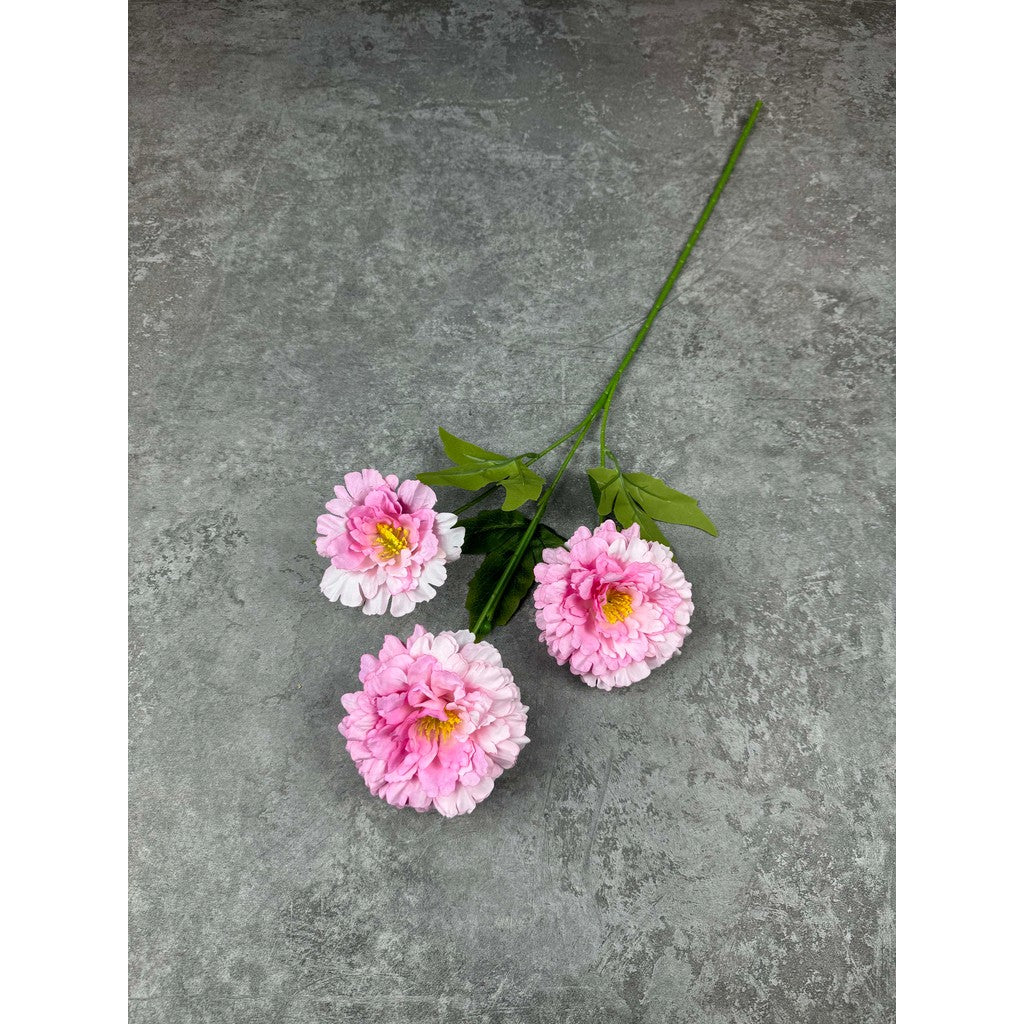 C91 TAN (x3) Bunga Kain Sutra 69CM ARTIFICIAL BUNGA DEKORASI HIAS RUANGAN RUMAH KANTOR STUDIO
