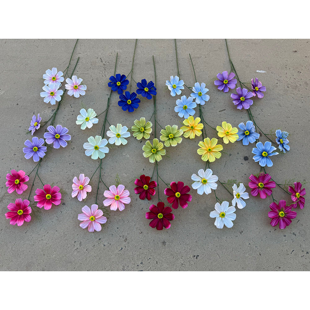 C14 SIYIN 62cm Artificial Bunga Krisan Diameter 10cm Palsu Plastik Buatan Imitasi Hias Dekor Buket Bouquet Rumah Pesta/Bunga Hias