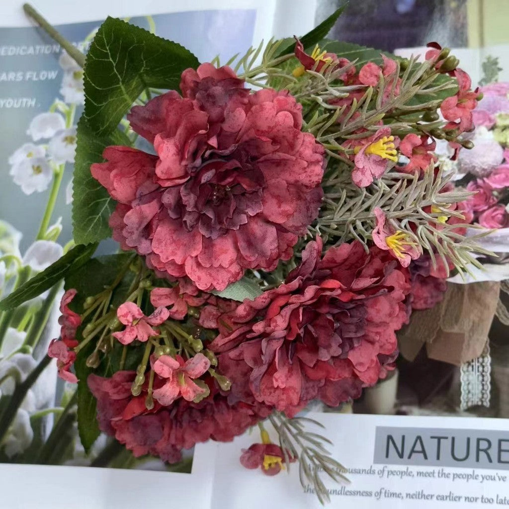 Bouquet bunga BKT 771 SHAO Mawar Artifisial Dekorasi Hiasan Seserahan Buket Palsu