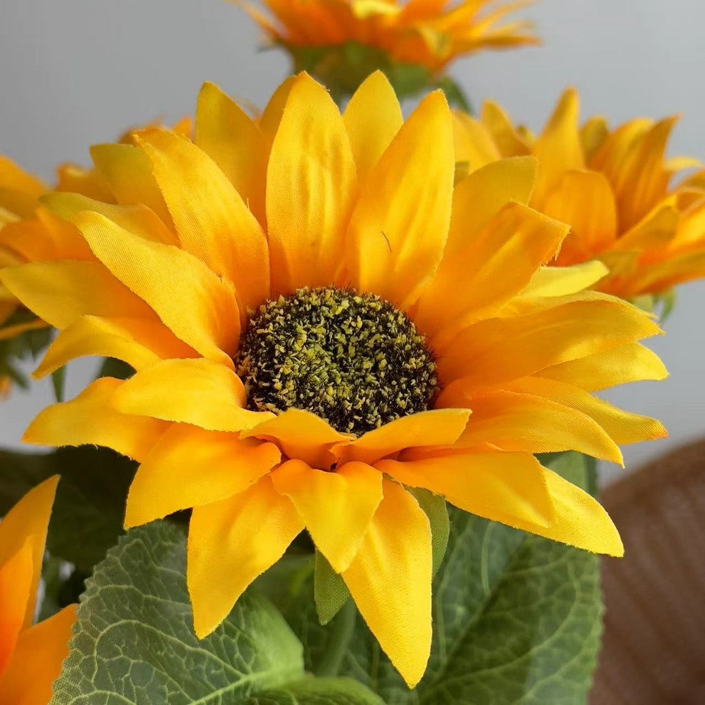 Bouquet bunga SUNFLOWER 1cbg Diameter 12cm Matahari Tangkai Artifisial Dekorasi