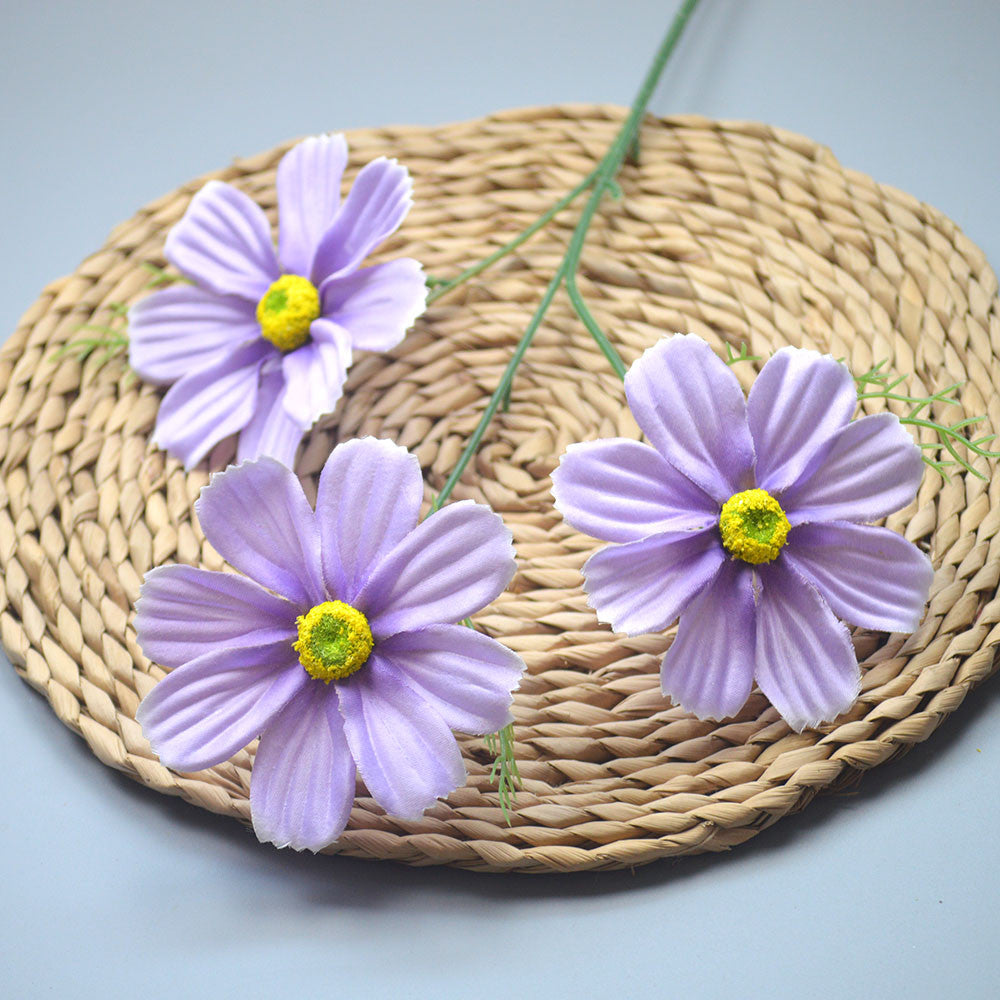 C14 SIYIN 62cm Artificial Bunga Krisan Diameter 10cm Palsu Plastik Buatan Imitasi Hias Dekor Buket Bouquet Rumah Pesta/Bunga Hias