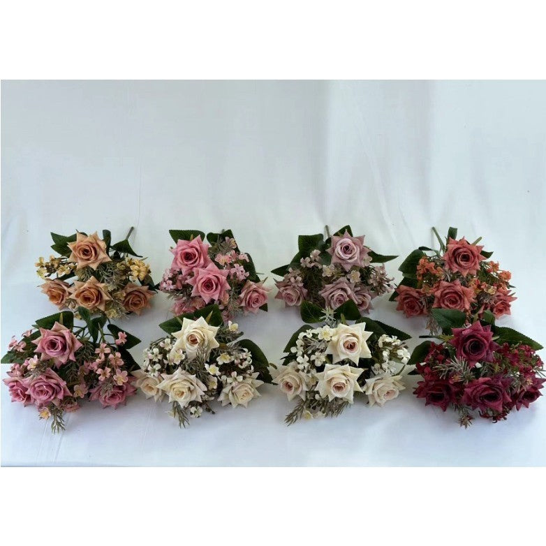 Bouquet bunga BKT 777 SEHAKU Mawar Artifisial Dekorasi Hiasan Seserahan Buket Palsu