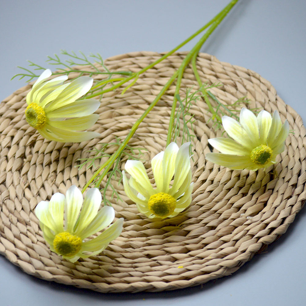 C15 HUWE 75cm Artificial Bunga Krisan Diameter 6cm Palsu Plastik Buatan Imitasi Hias Dekor Buket Bouquet Rumah Pesta/Bunga Hias