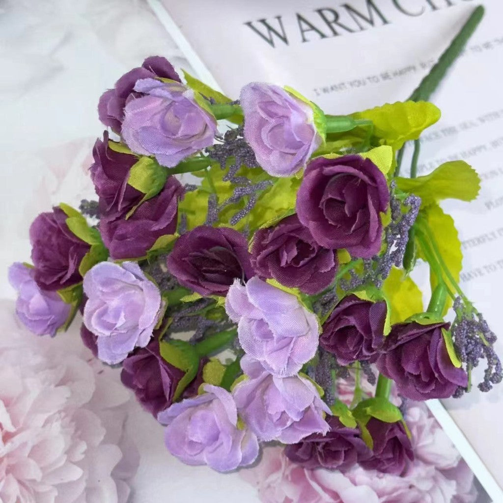 Bouquet bunga BKT 1010 MINNIE Bunga Mawar Rose Artifisial Dekorasi Hiasan Seserahan Buket Palsu