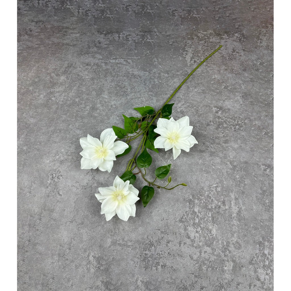 C45 CLEMATIS x3 Bunga Kerisih 3D Printed 75CM Diameter 12cm ARTIFICIAL DEKORASI HIAS RUANGAN RUMAH KANTOR STUDIO