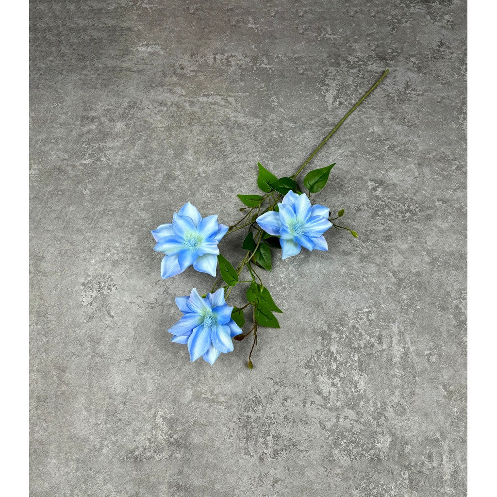 C45 CLEMATIS x3 Bunga Kerisih 3D Printed 75CM Diameter 12cm ARTIFICIAL DEKORASI HIAS RUANGAN RUMAH KANTOR STUDIO