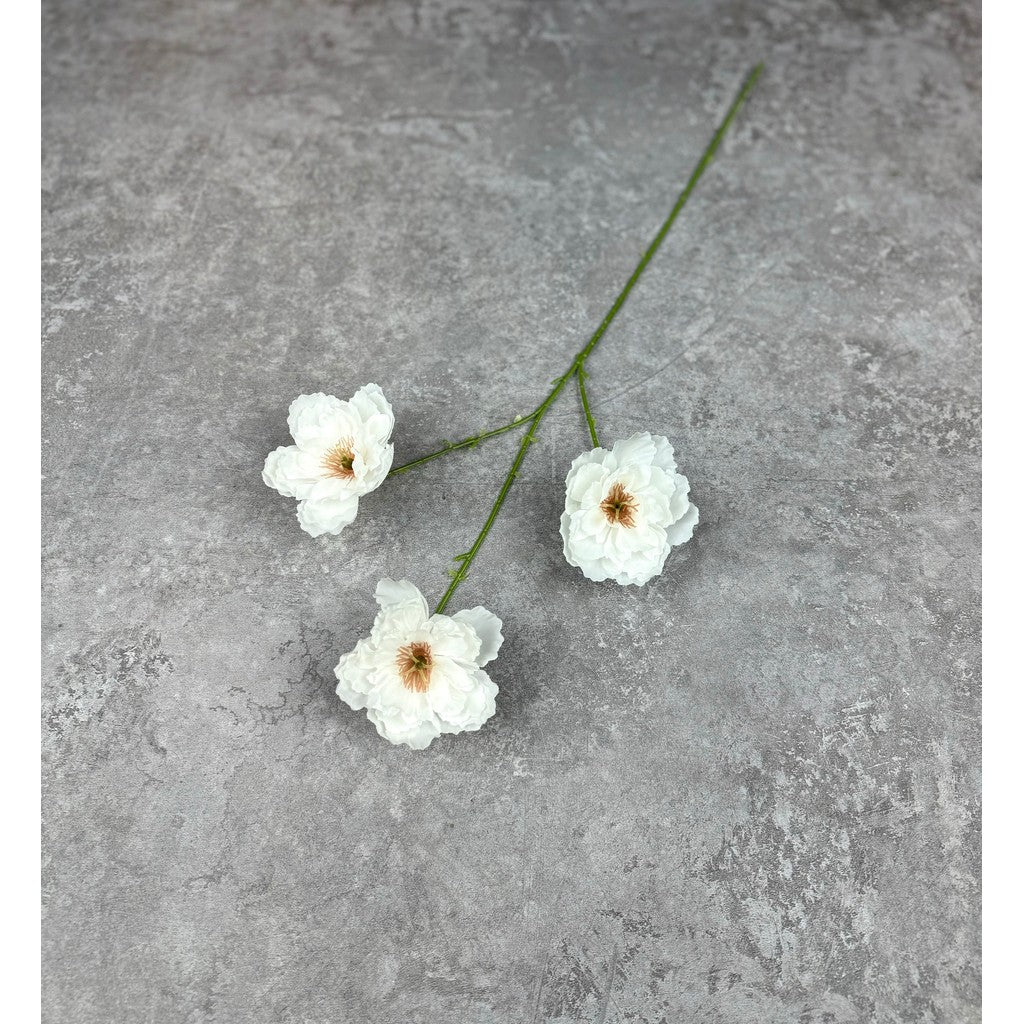 C41 HIBISCUS x3 BUNGA Peony 65CM Diameter 10cm ARTIFICIAL DEKORASI HIAS RUANGAN RUMAH KANTOR STUDIO