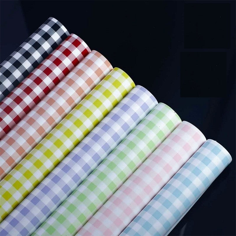 FL37 KOTAK KOTAK Kertas Bunga Paper Buket Motif Summer Plaid Kotak Kado Florist Cellophane