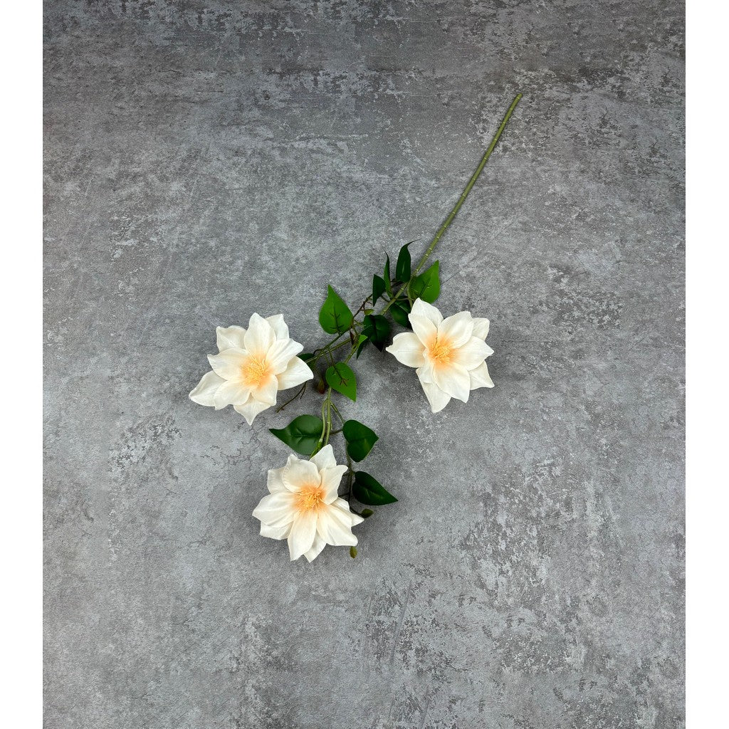 C45 CLEMATIS x3 Bunga Kerisih 3D Printed 75CM Diameter 12cm ARTIFICIAL DEKORASI HIAS RUANGAN RUMAH KANTOR STUDIO