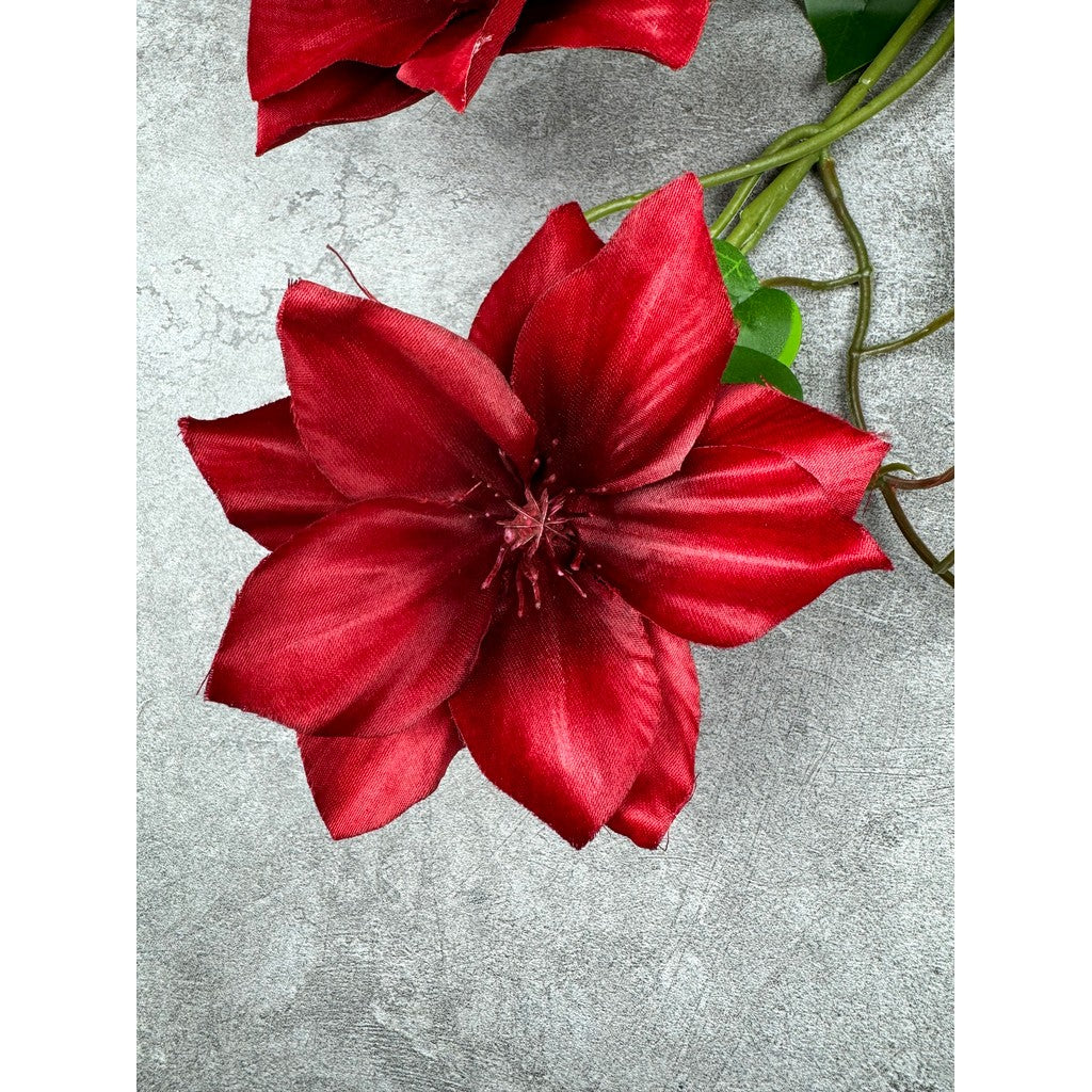 C45 CLEMATIS x3 Bunga Kerisih 3D Printed 75CM Diameter 12cm ARTIFICIAL DEKORASI HIAS RUANGAN RUMAH KANTOR STUDIO