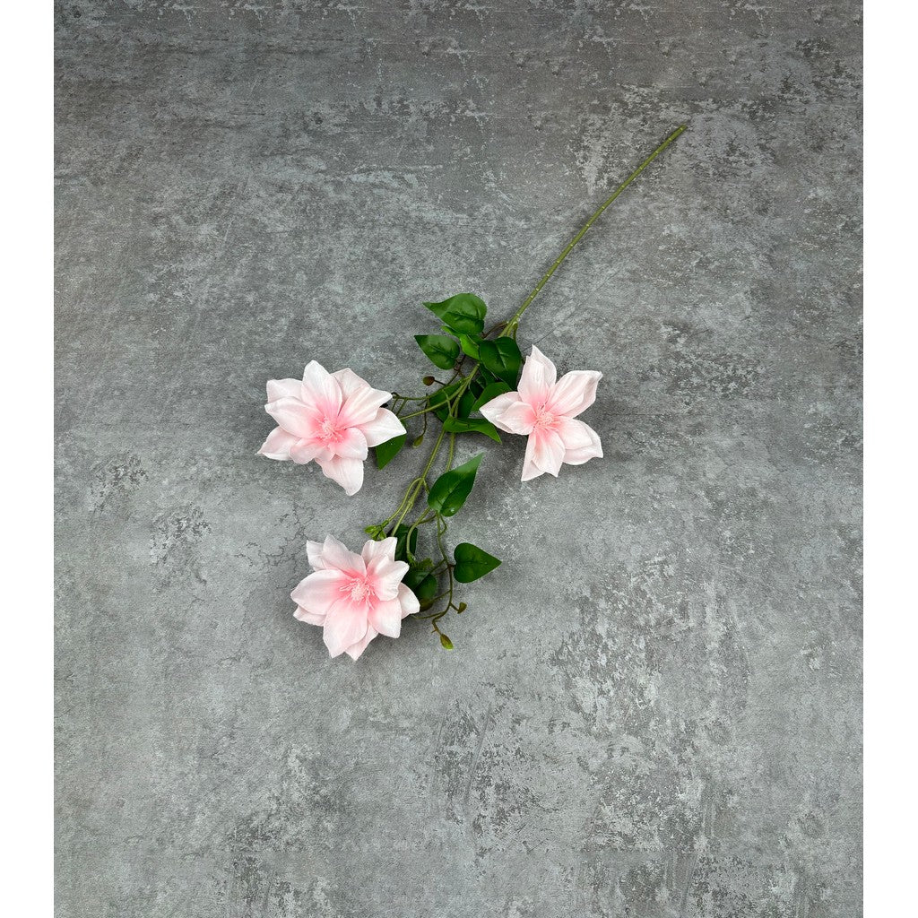 C45 CLEMATIS x3 Bunga Kerisih 3D Printed 75CM Diameter 12cm ARTIFICIAL DEKORASI HIAS RUANGAN RUMAH KANTOR STUDIO