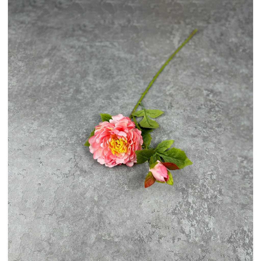 C48 JOANA (x2) Bunga Peony Kain Sutra 60CM ARTIFICIAL BUNGA DEKORASI HIAS RUANGAN RUMAH KANTOR STUDIO