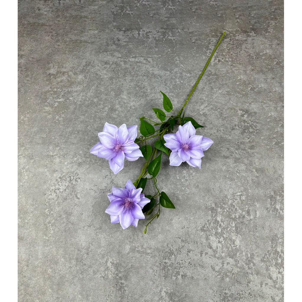 C45 CLEMATIS x3 Bunga Kerisih 3D Printed 75CM Diameter 12cm ARTIFICIAL DEKORASI HIAS RUANGAN RUMAH KANTOR STUDIO