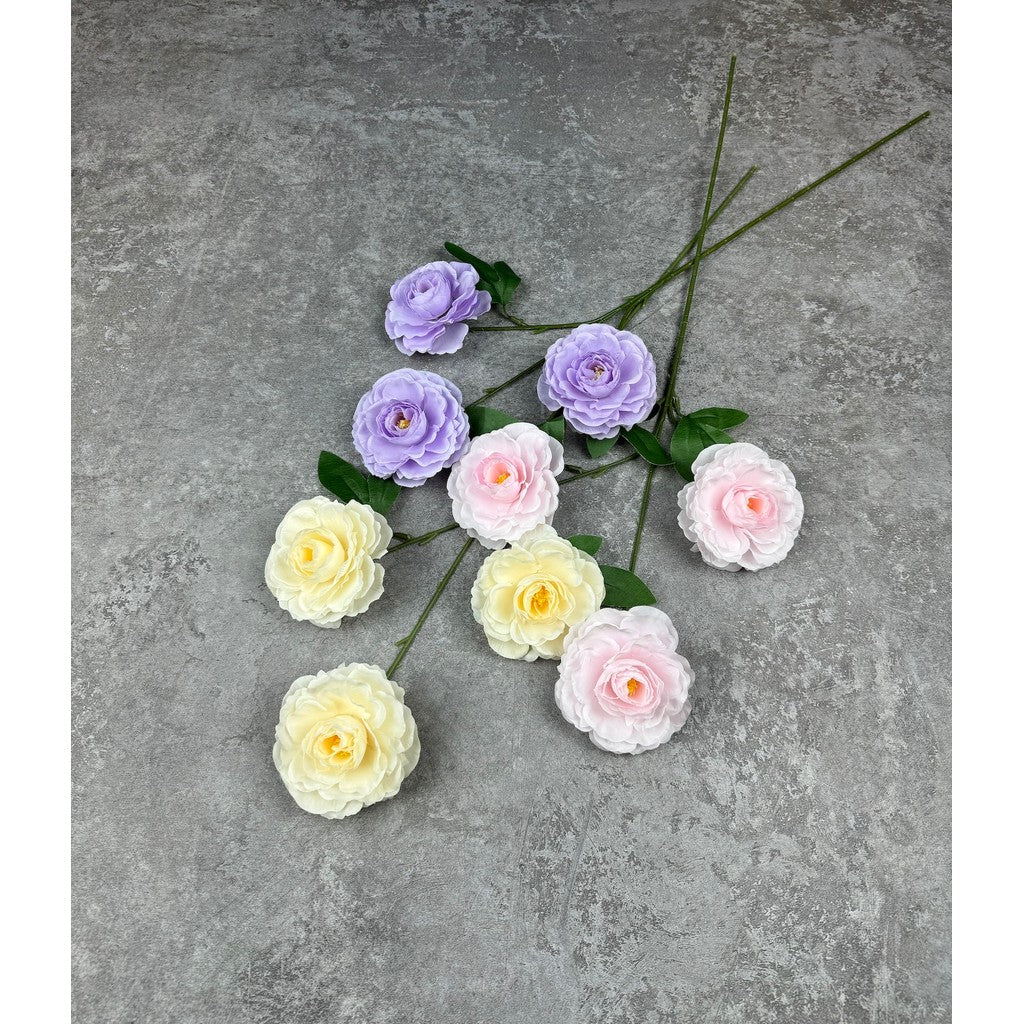 C42 DEW x3 BUNGA Peony 65CM Diameter 9cm ARTIFICIAL DEKORASI HIAS RUANGAN RUMAH KANTOR STUDIO