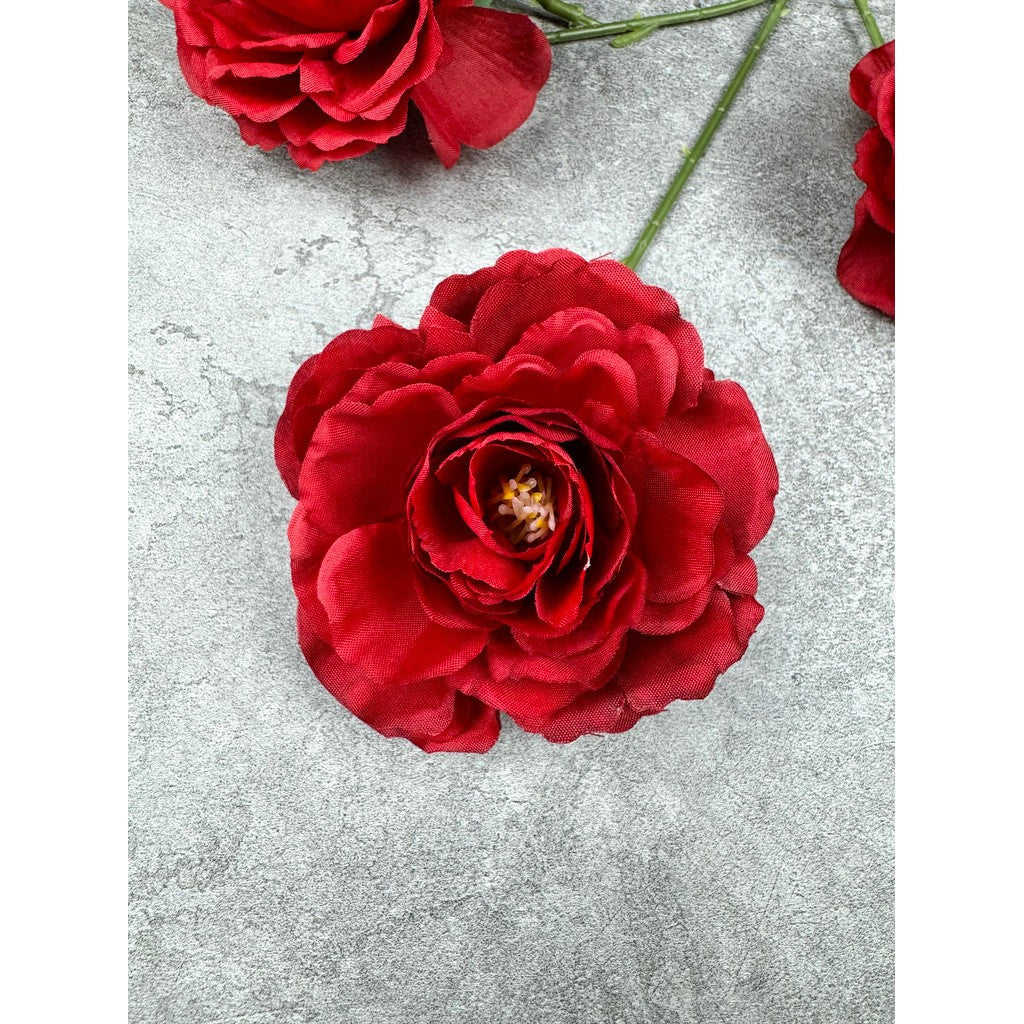 C42 DEW x3 BUNGA Peony 65CM Diameter 9cm ARTIFICIAL DEKORASI HIAS RUANGAN RUMAH KANTOR STUDIO