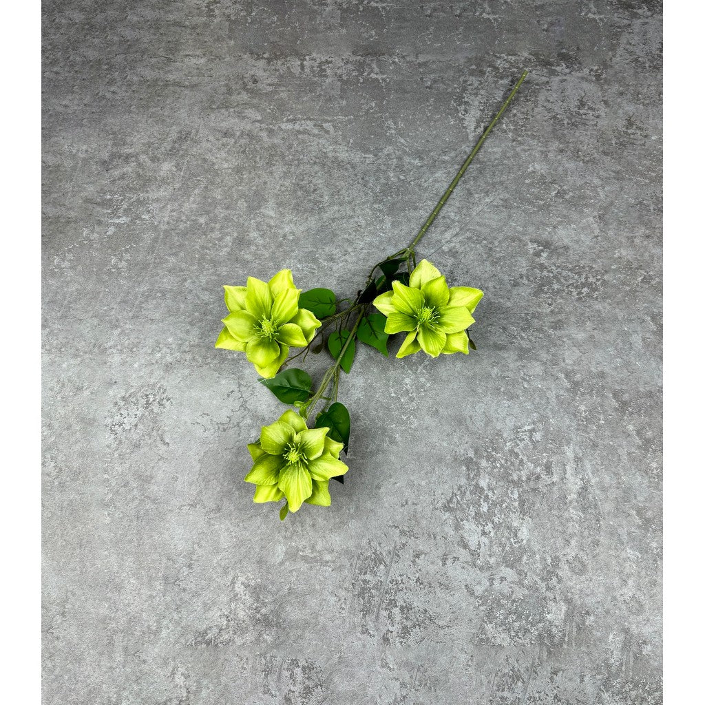 C45 CLEMATIS x3 Bunga Kerisih 3D Printed 75CM Diameter 12cm ARTIFICIAL DEKORASI HIAS RUANGAN RUMAH KANTOR STUDIO