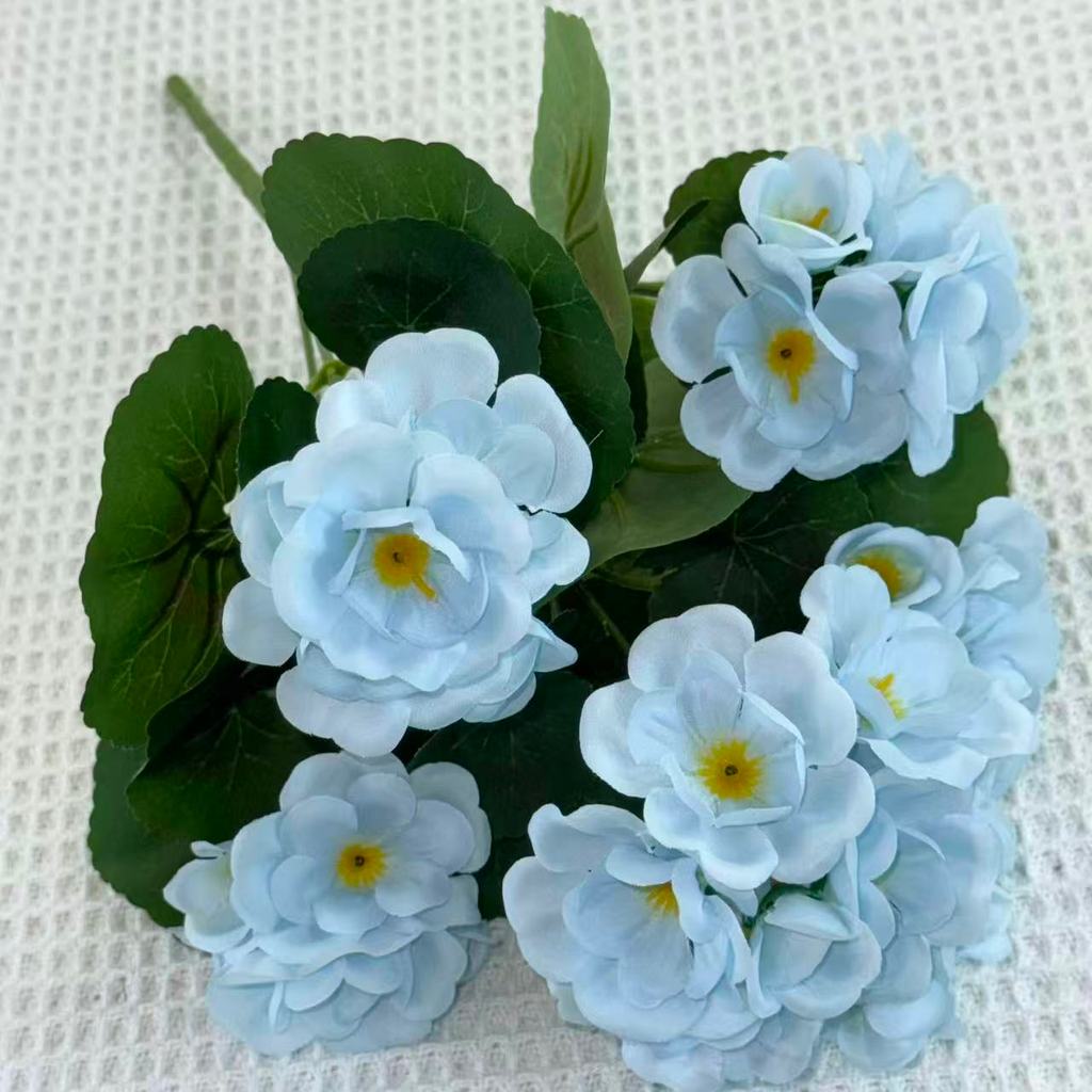 Bouquet bunga BKT 1037 BGN (x5) 5Cbg Bunga Begonia Artifisial Dekorasi Hiasan Seserahan Buket Palsu