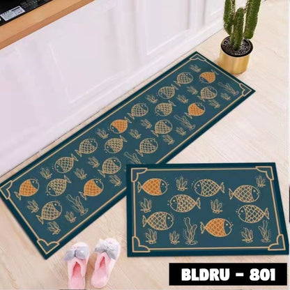 1 SET PREMIUM BLUDRU (40*60 CM & 40*120 CM) KESET DAPUR LEMBUT ANTI SLIP