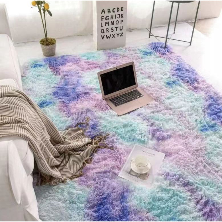 KARPET JUMBO BULU MOTIF TERBARU ANTI SLIP 200*200 CM BESAR