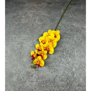 3D Orchid 105cm Bunga Anggrek  Latex Premium Tebal Orchid Flower Real Touch 9 Kuntum Hiasan Dekorasi Palsu Plastik