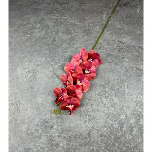 3D Orchid 105cm Bunga Anggrek  Latex Premium Tebal Orchid Flower Real Touch 9 Kuntum Hiasan Dekorasi Palsu Plastik