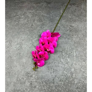 3D Orchid 105cm Bunga Anggrek  Latex Premium Tebal Orchid Flower Real Touch 9 Kuntum Hiasan Dekorasi Palsu Plastik
