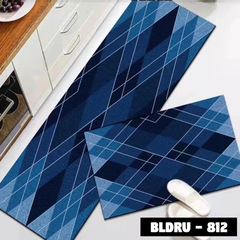 1 SET PREMIUM BLUDRU (40*60 CM & 40*120 CM) KESET DAPUR LEMBUT ANTI SLIP