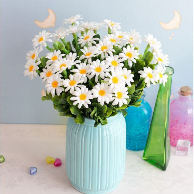 007 BIG Daisy 1 Bouquet 7 Kepala Buatan Daisy Bunga Manis Wedding Party Decor Artifisial