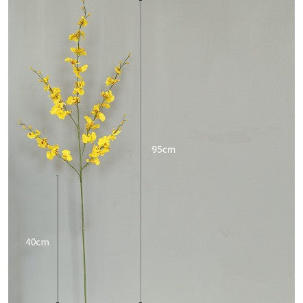 95 cm Bunga Buatan Menari Anggrek Oncidium Phalaenopsis Bunga Palsu Dekorasi Meja Rumah
