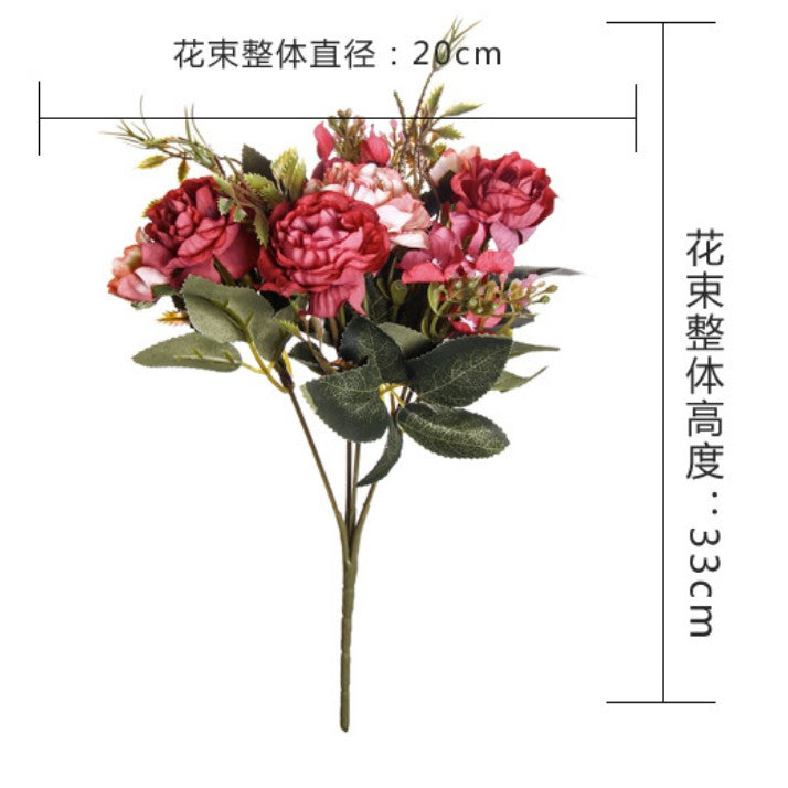 Bouquet bunga EA51 ROSE MUTAN Artifisial Dekorasi