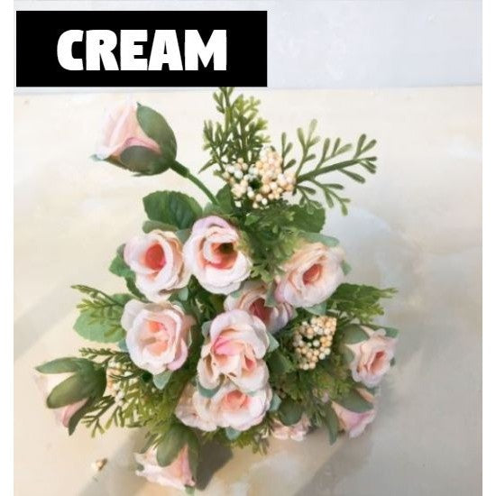 Bouquet bunga Pomegranate Rose Artifisial Dekorasi