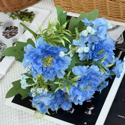 Bouquet bunga BKT 1005 FUFU Bunga Peony + Krisan Artifisial Dekorasi Hiasan Seserahan Buket Palsu