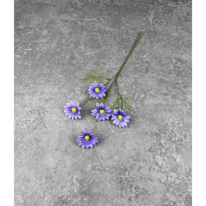 C12 ASTER 50cm Artificial Bunga Matahari Daisy 5 Bunga Palsu Plastik Buatan Imitasi Hias Dekor Buket Bouquet Rumah Pesta/Bunga Hias