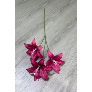 C87 HETTY (x3) Bunga Lily Flower tape 65CM ARTIFICIAL BUNGA DEKORASI HIAS RUANGAN RUMAH KANTOR STUDIO