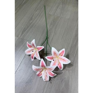 C87 HETTY (x3) Bunga Lily Flower tape 65CM ARTIFICIAL BUNGA DEKORASI HIAS RUANGAN RUMAH KANTOR STUDIO