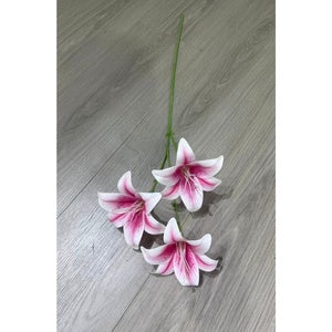 C87 HETTY (x3) Bunga Lily Flower tape 65CM ARTIFICIAL BUNGA DEKORASI HIAS RUANGAN RUMAH KANTOR STUDIO