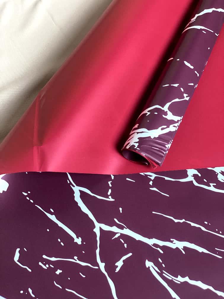 (5 LEMBAR) - FL11 MARBLE Kertas Bunga Paper Buket Motif Garis Abstrak Florist Cellophane