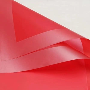 (5 LEMBAR) - FL22 TUTU Kertas Bunga Paper Buket Motif Frame Tebal Florist Cellophane