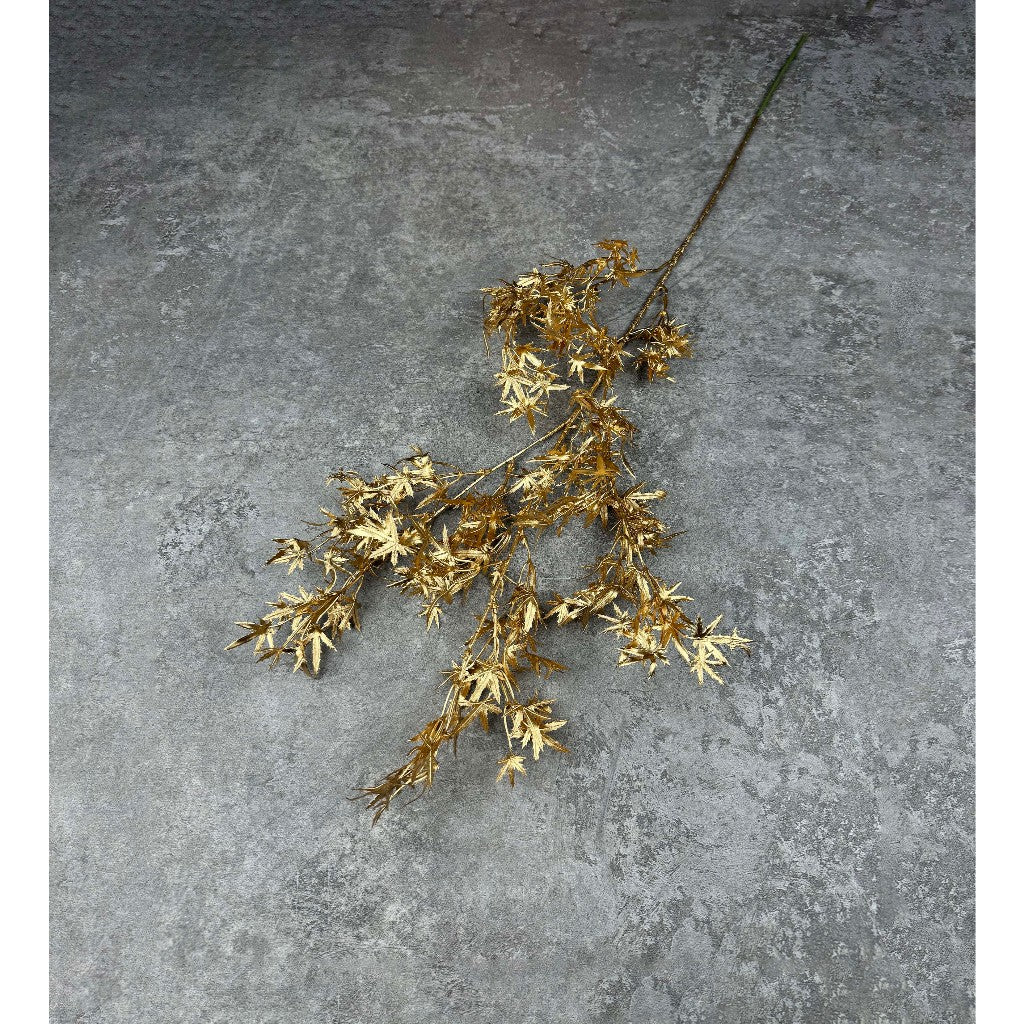Daun Gold Daun emas Artificial flower Leaf gold tanaman emas Ornamen Imlek