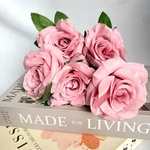 Bouquet bunga K5 ROSE Mawar Artifisial Dekorasi Tanaman