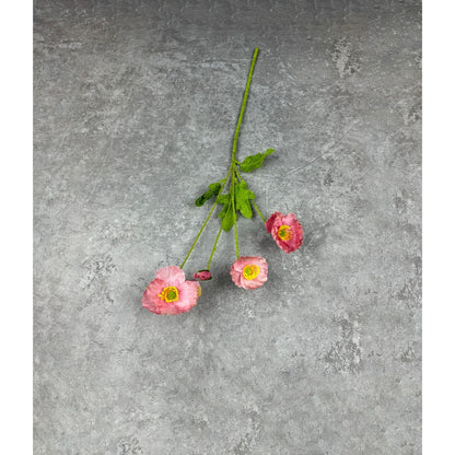 Bunga POPPY Plastik Daisy Tanaman Krisan Hias Dekorasi Minimalis Home