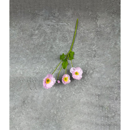 Bunga POPPY Plastik Daisy Tanaman Krisan Hias Dekorasi Minimalis Home